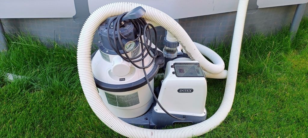 Basen Intex Ultra XTR 19 kubików wody  pompa zasyp szkło Skimmer dodat