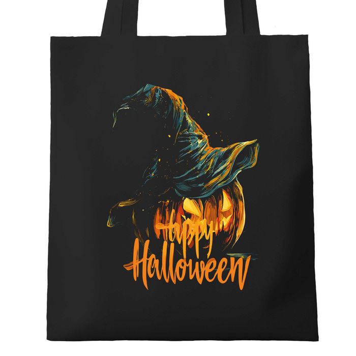 modna torba bawełniana na zakupy, torba na zakupy prezenty halloween