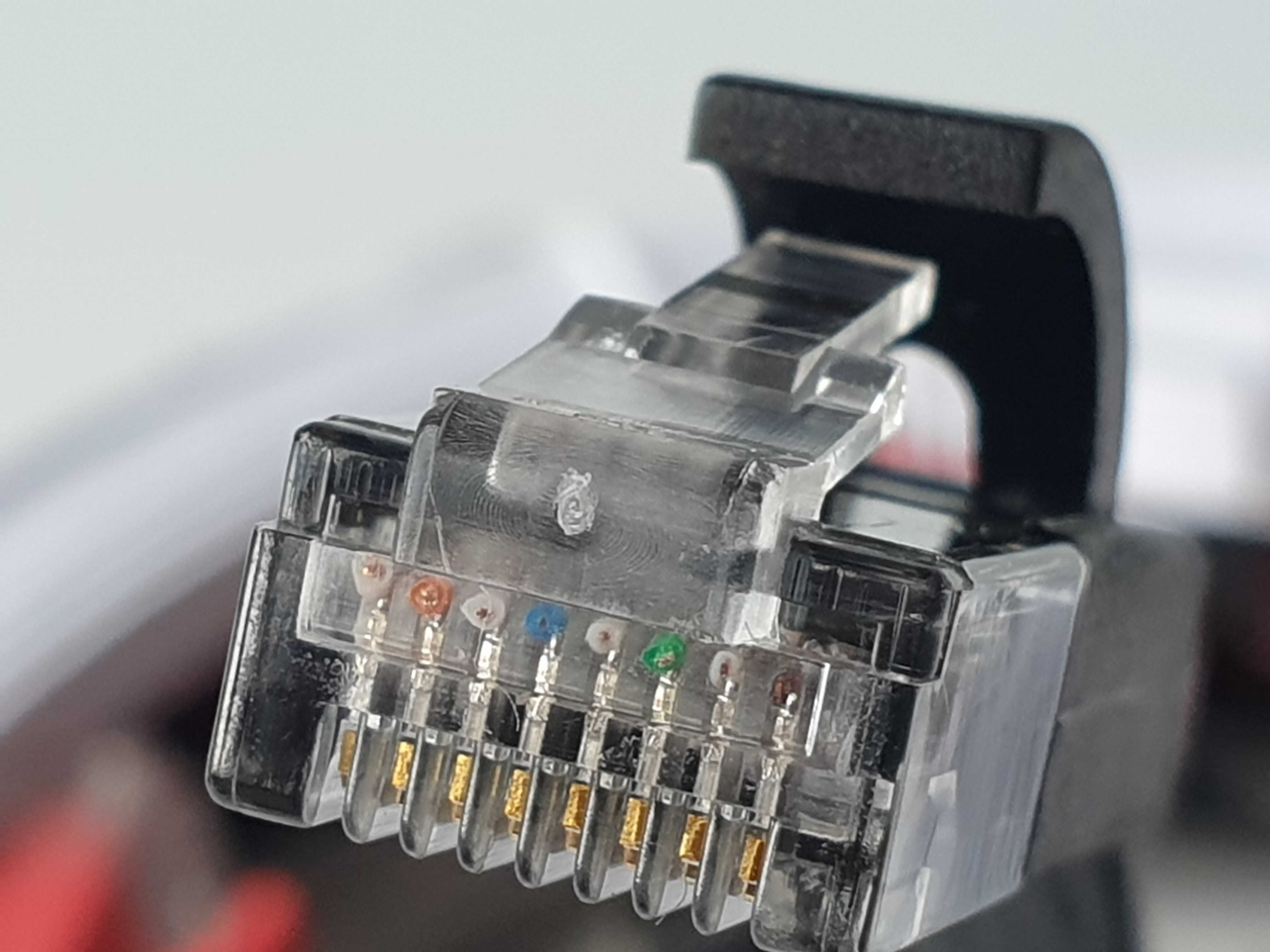 Патч корд CAT6  плоский  3МЕТРИ  чорний червоний синій