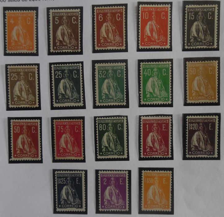 Selos Portugal 1930- Ceres série completa NOVOS  c / e s/ charneira