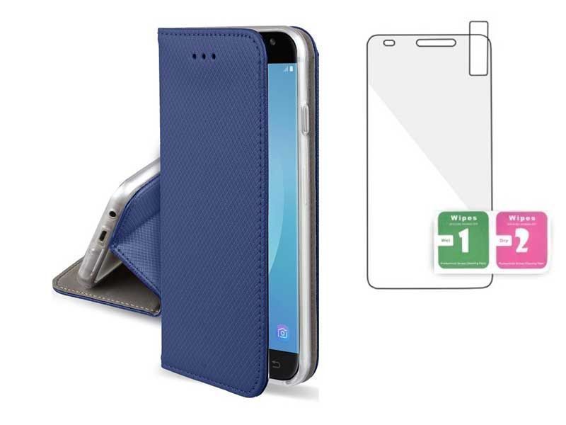 Etui Z Klapką Pokrowiec Magnet Do Samsung J5 2017 Granatowy