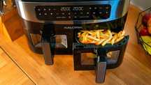 Frytkownica beztłuszczowa 10L XXL AIR FRYER podwójna  2600W FRYTOWNICA