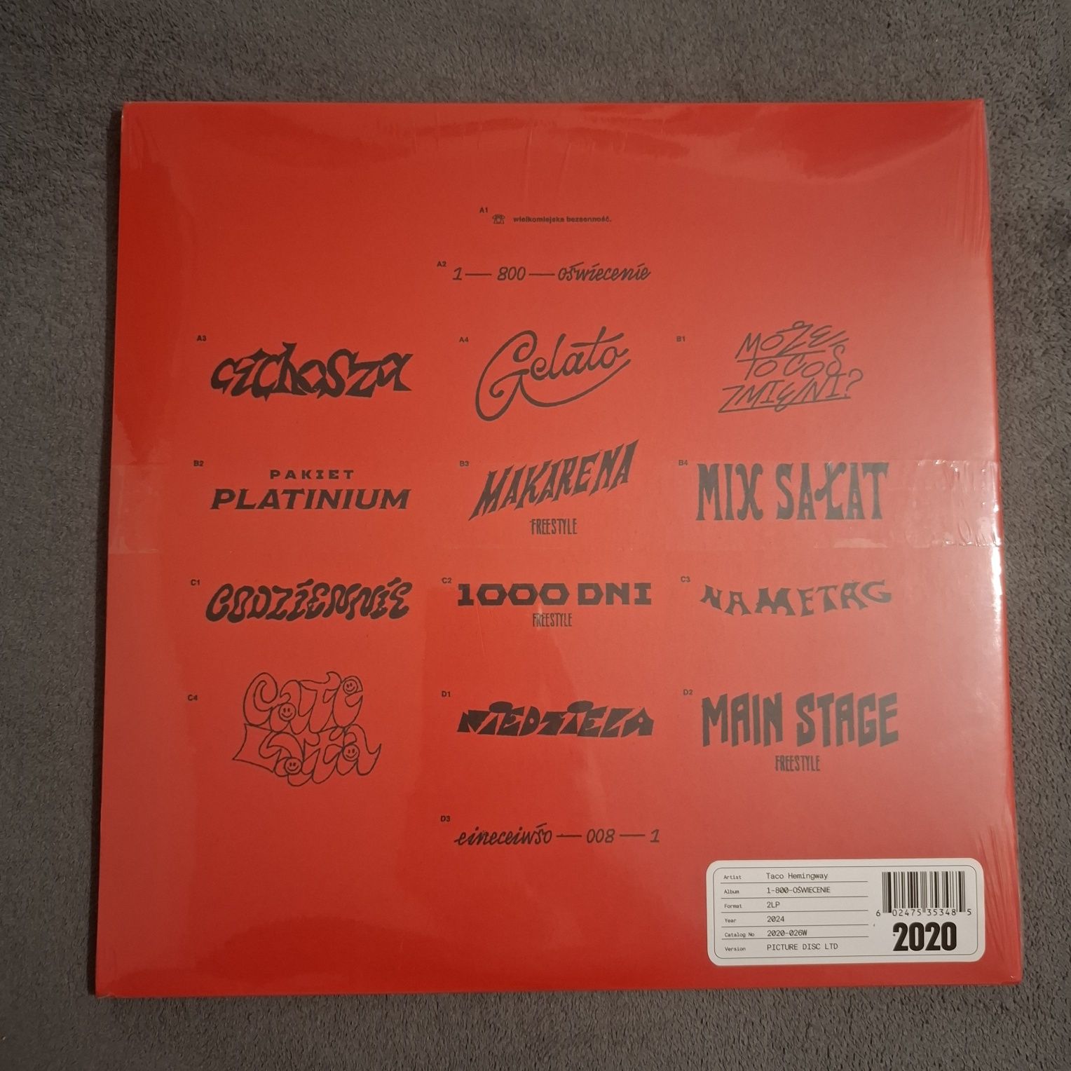 Taco Hemingway 1-800 Oświecenie Limitowany Picture Disc Winyl