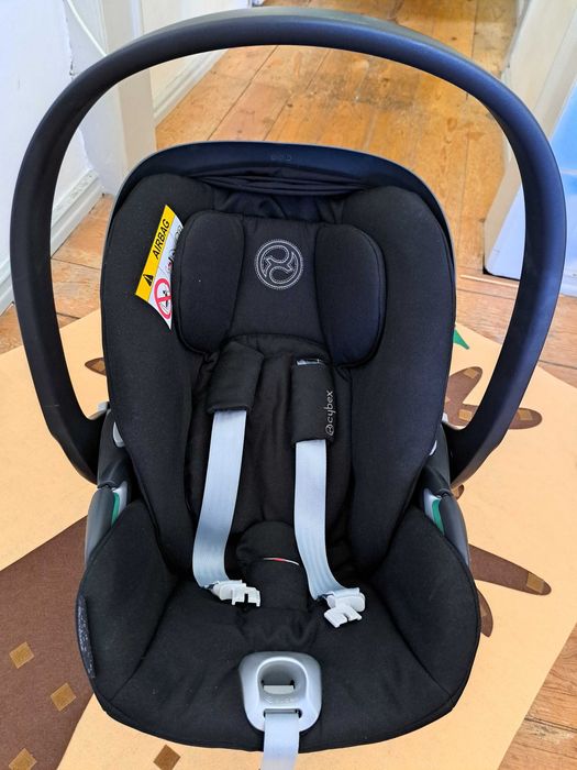 CYBEX Ovo Cloud Z2 plus como novo, preto + adaptadores