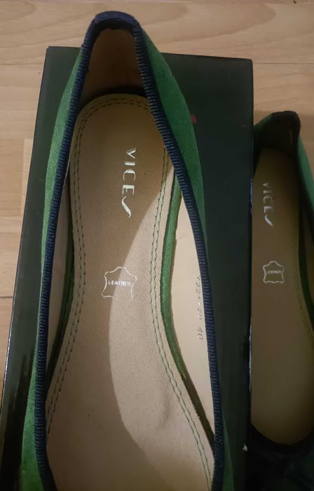Vices buty balerinki zielone 40 nowe