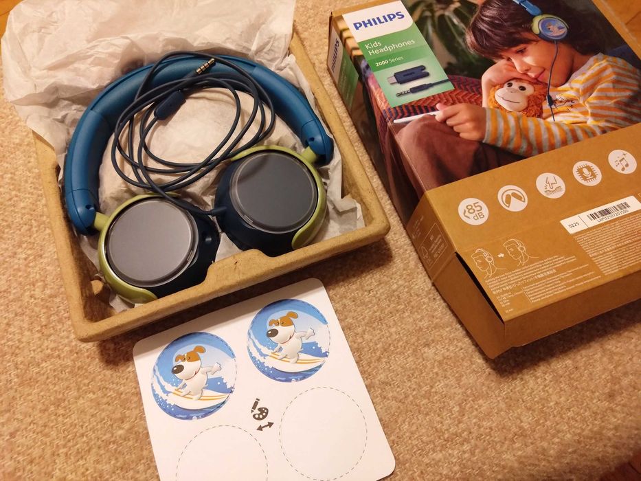 Jak NOWE Słuchawki PHILIPS TAK2000CT Dla dzieci Przewodowe Jack USB-C