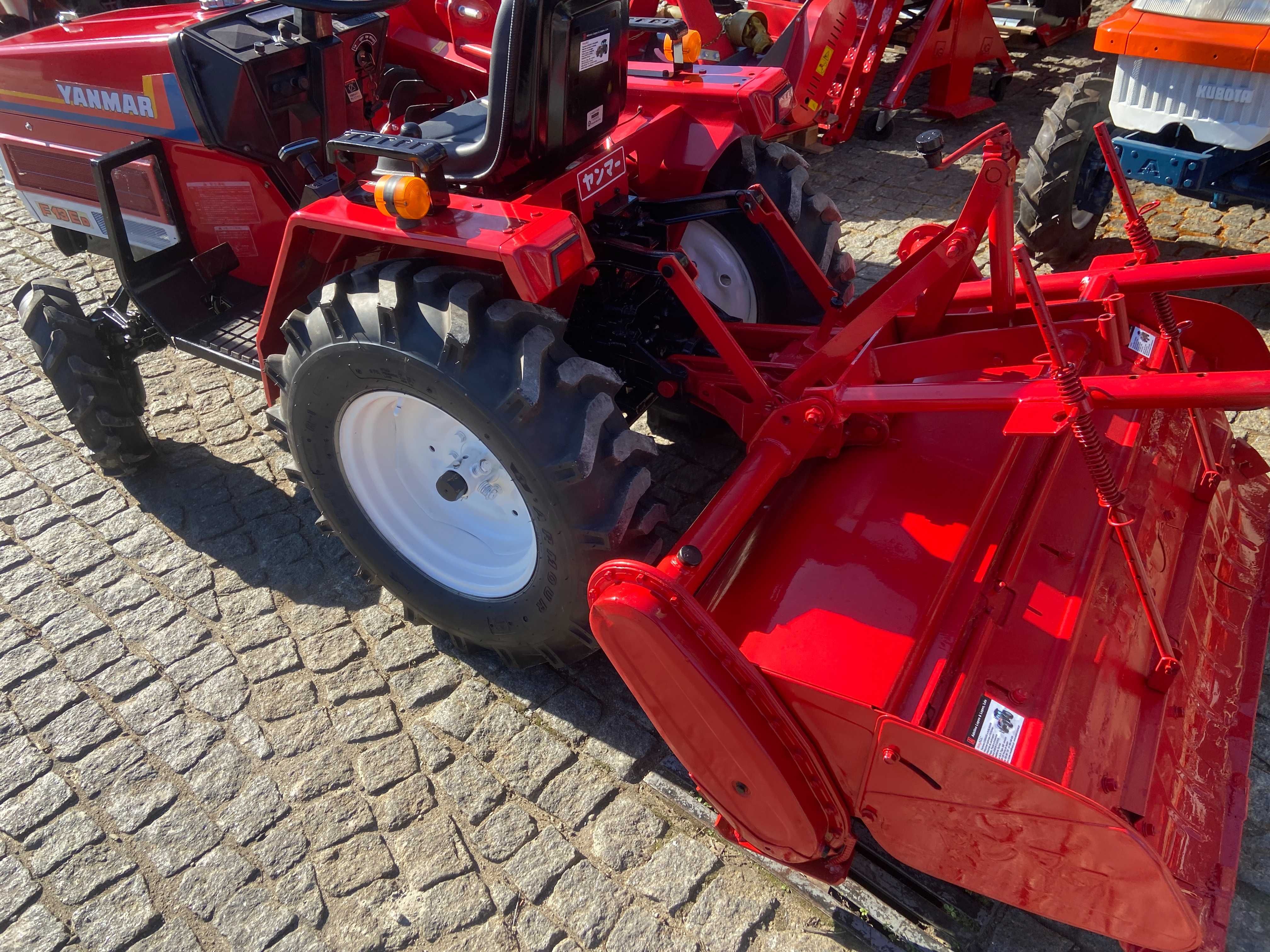 Trator agricola YANMAR tração 4 rodas com fresa