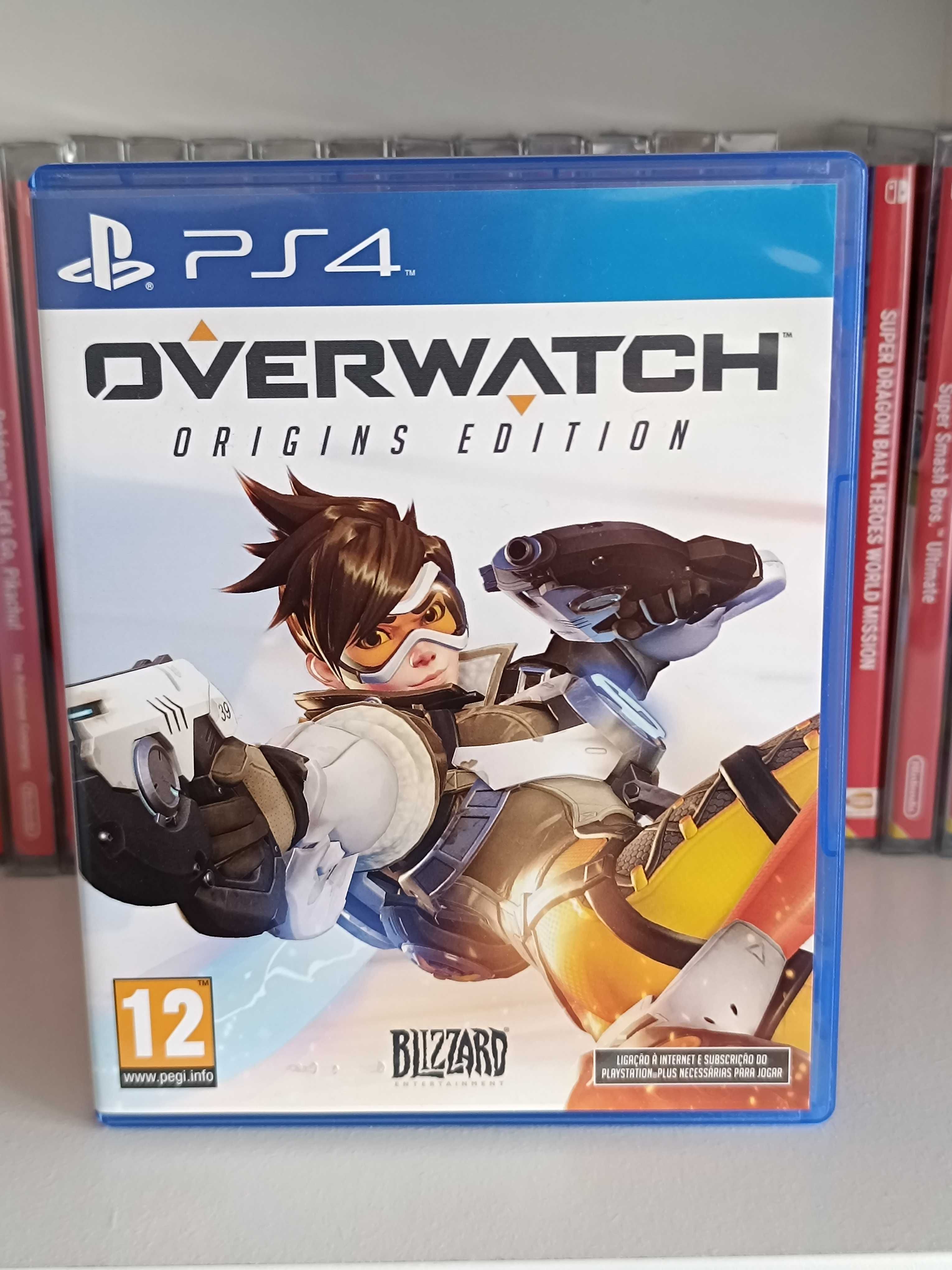PS4 Jogos Lock's Quest e Overwatch Origins Edition