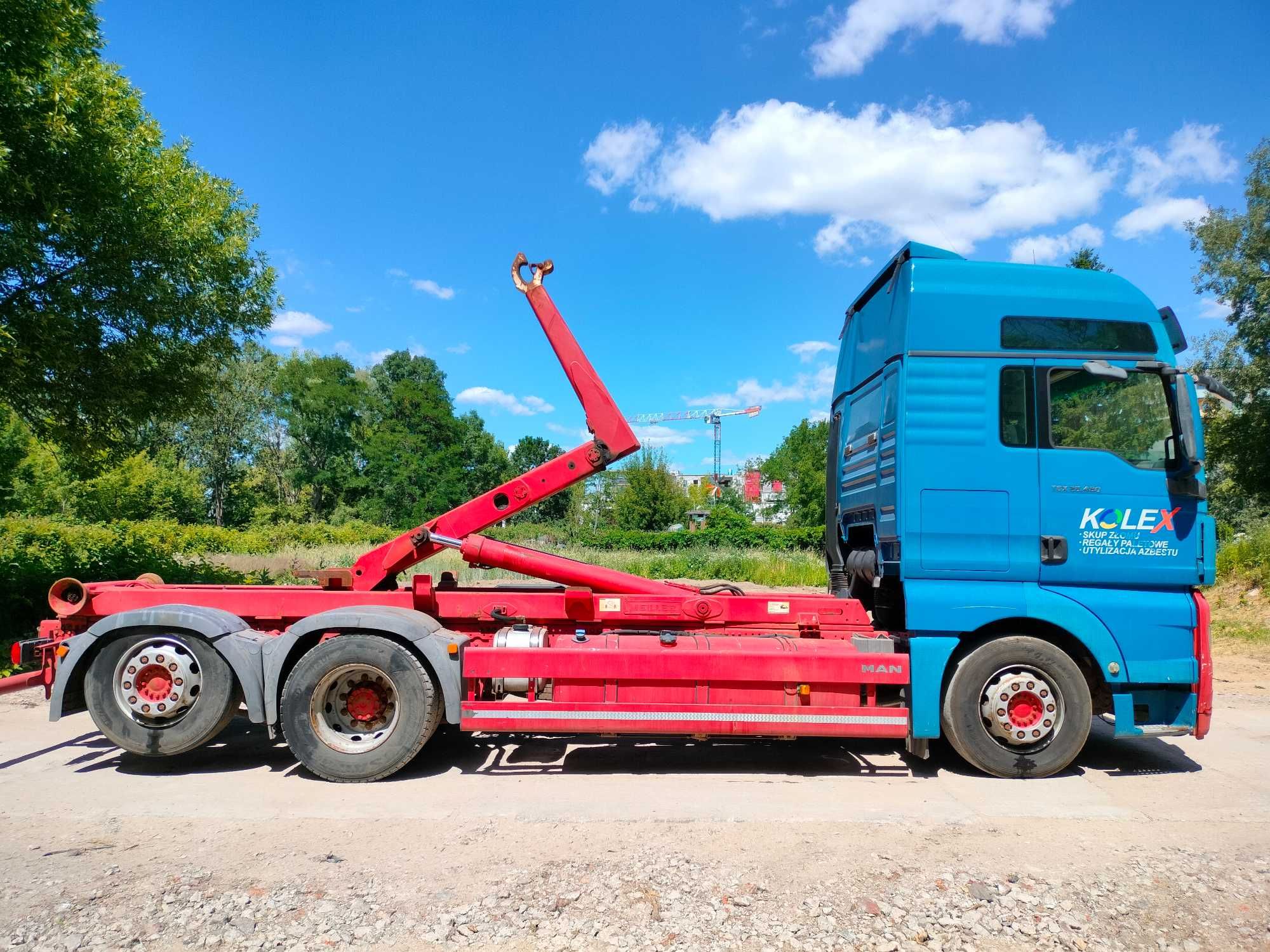 MAN tgx 26.480 6x2 przewóz kontenerów, hakowiec