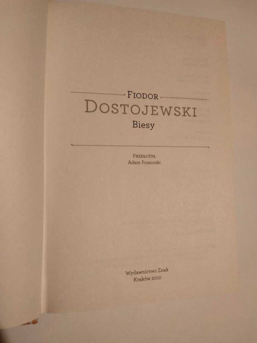 Biesy — Fiodor Dostojewski