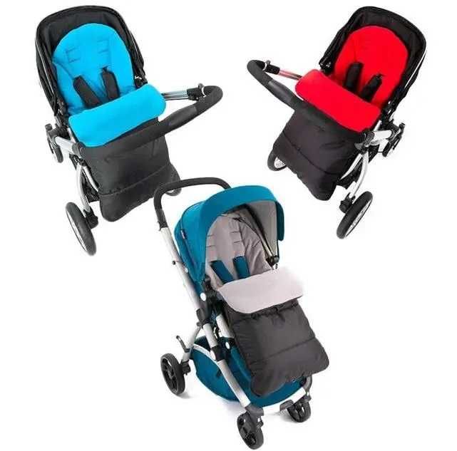 Тёплый конверт на флисе Черный BabyGo для коляски санок 1000089
