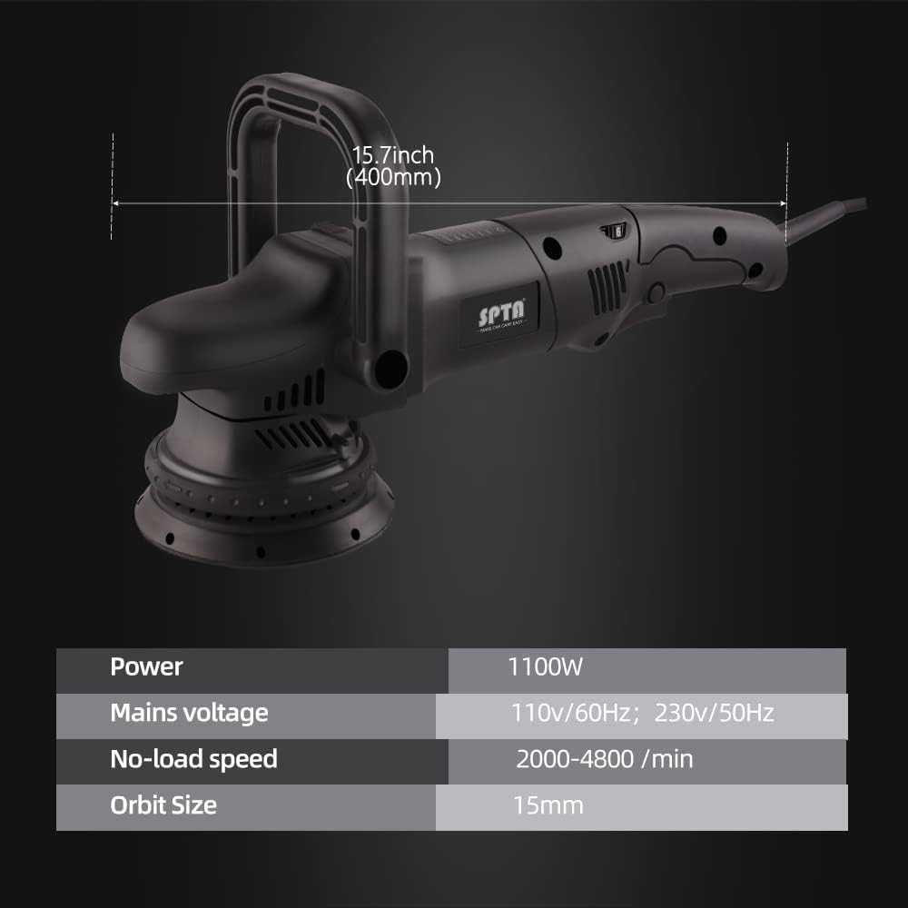 Zestaw Polerka Samochodowa SPTA 1100W Talerz 125 mm /NOWA/
