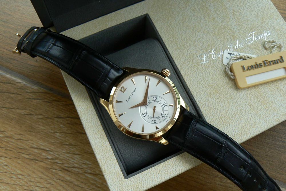 Louis Erard złoto 18K omega gold 750 złoty zegarek