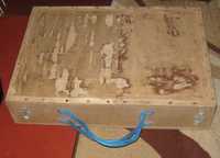 Деревянный ящик чемодан для инструментов