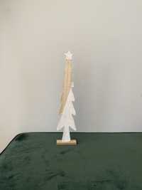 Ozdoba świąteczna DUKA choinka drewniana z brokatem