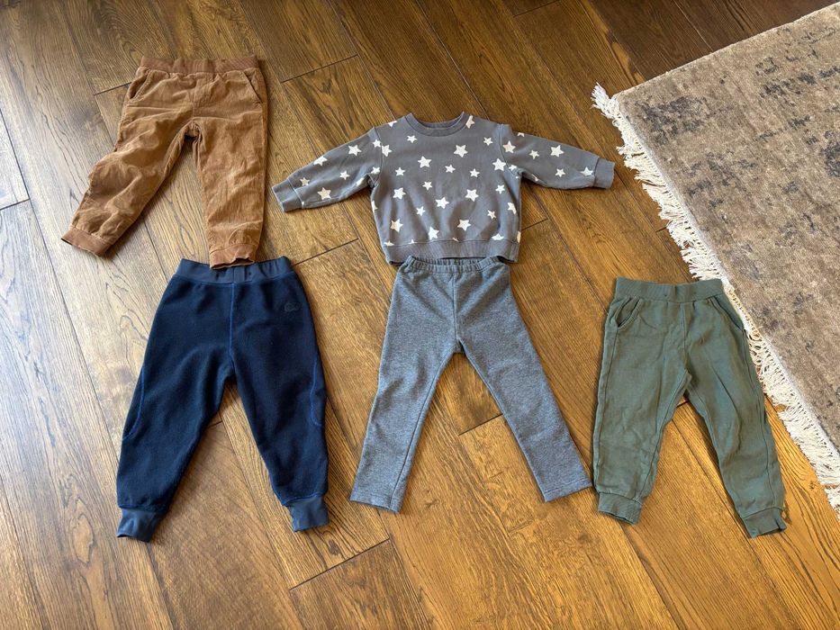Дитячі штани Uniqlo/Lindex й кофта Uniqlo