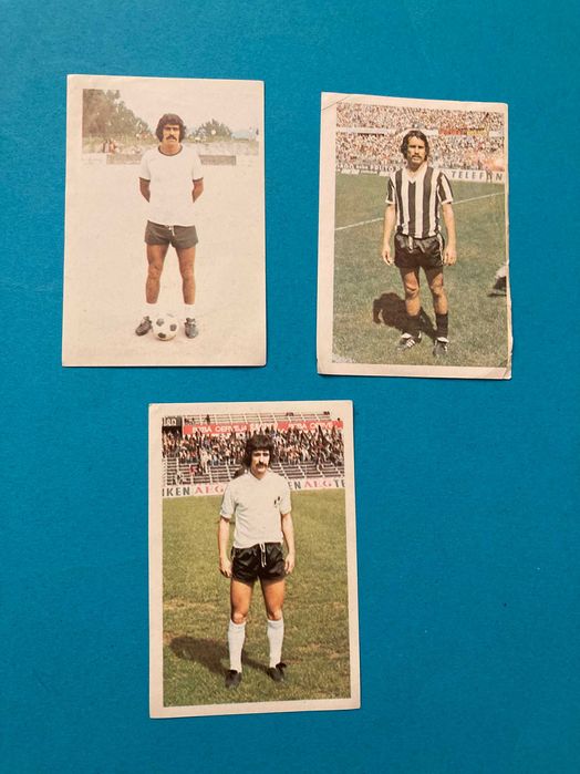 Lote de 11 Cromos de Futebol Antigos Anos 70