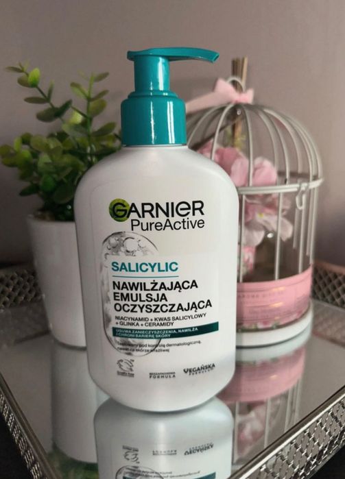żel do mycia twarzy Garnier Salicyd 250ml z pompką emulsja oczyszcza