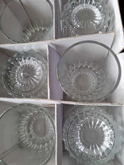 Szklanki do kawy whisky kryształowe sygnowane 6 sztuk vintage.Okazja.