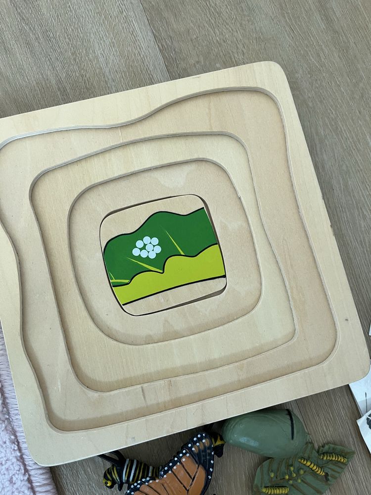 układnka przyroda Motyl puzzle drewniane montessori