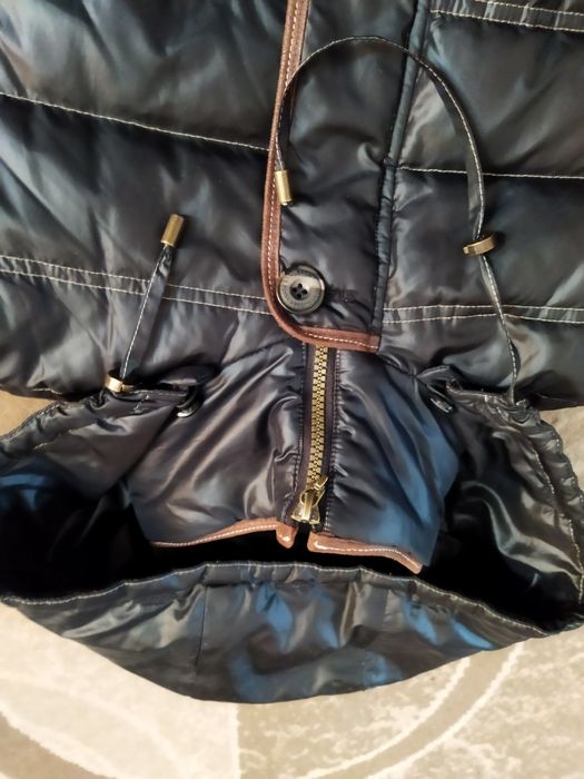 Куртка пальто стьобане тепле демісезон чорна
