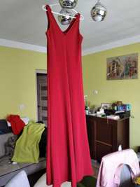 Długa sukienka czerwona M 38, 40