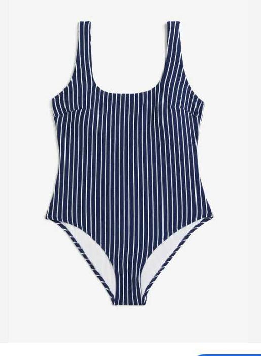 Суцільний купальник текстурований р м H&M НМ