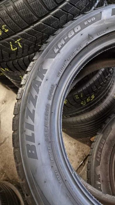 Шини Зимові 235х55хR18 Bridgestone Blizzak LM-80 Evo 2шт 90%Протектор