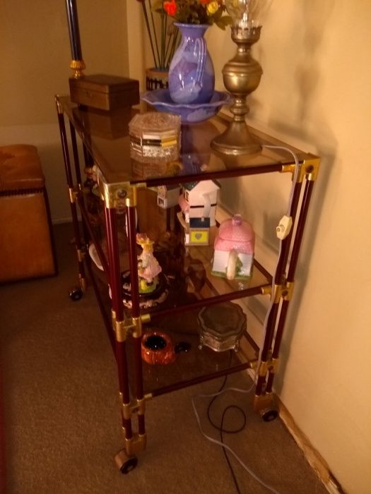 Mesa de chá em vidro temperado