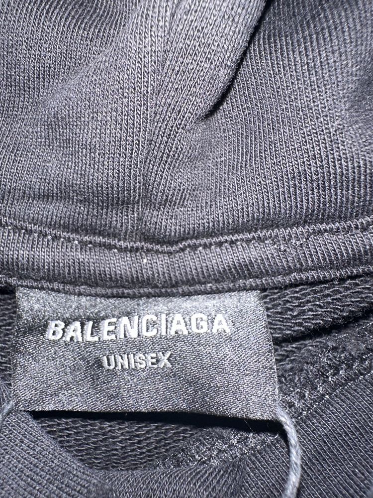 Худі Balenciaga Loop Sports Icon Dark Gray
