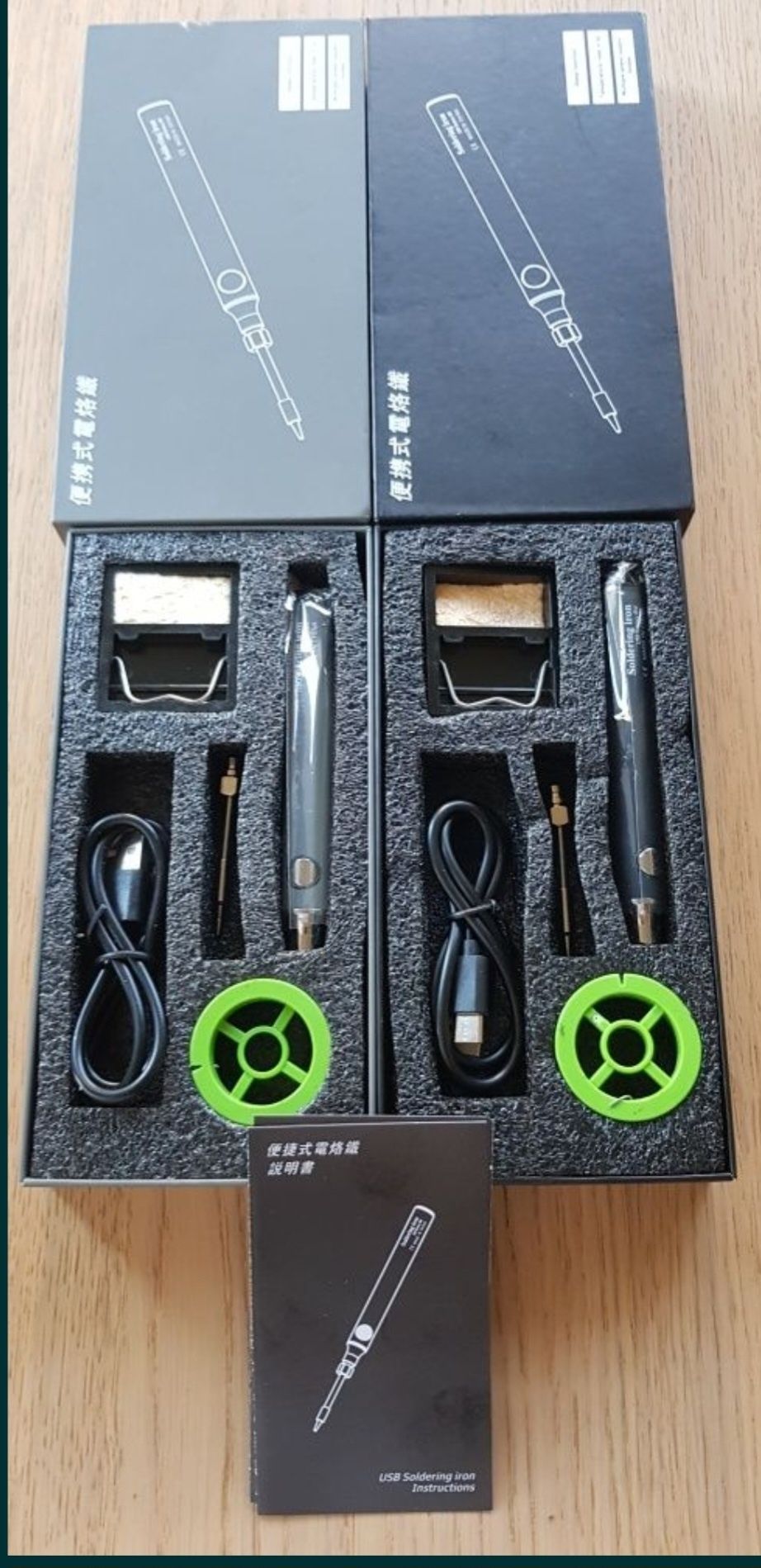 Lutownica Bezprzewodowa 5 Volt 10 Wat. Ładowanie na USB C. 3 poz. mocy