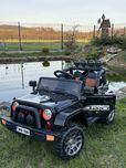 Autko na akumulator Jeep 4x4 PILOT Miękkie koła EVA Skóra Łożyska
