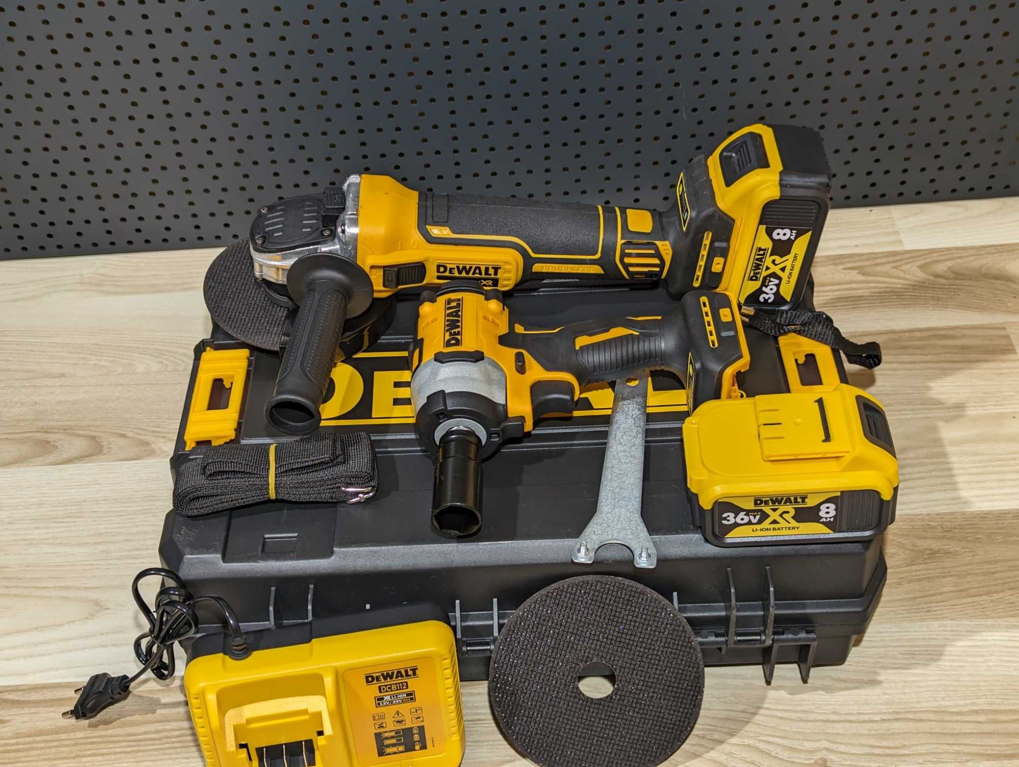 2/1 Болгарка DeWALT DCG 405P2 36V Гайковерт Деволт DCF922 36V 8A