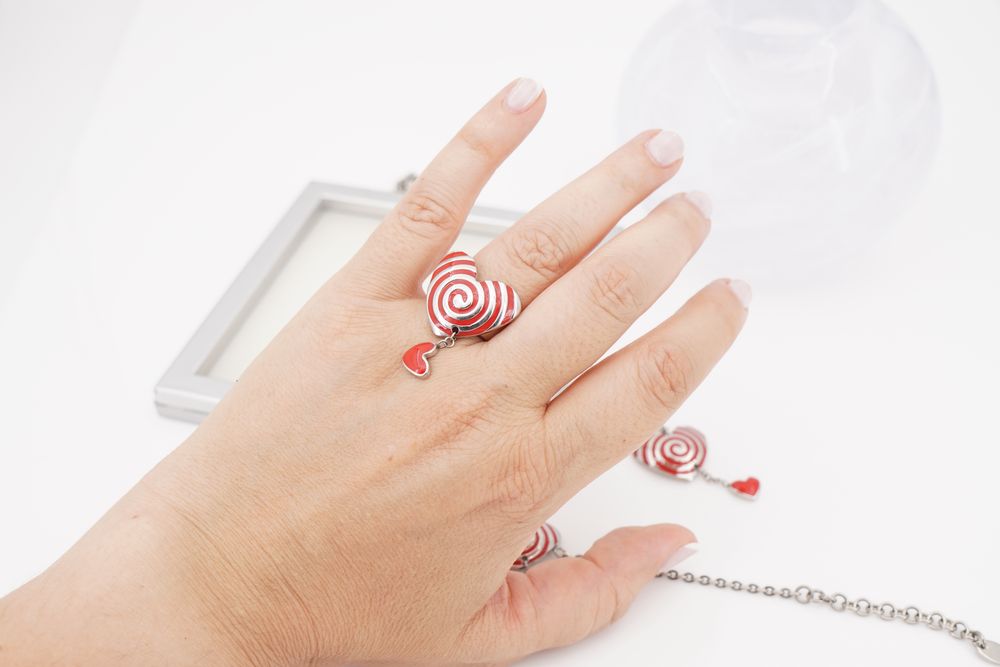 Conjunto Colar + Pulseira + Anel Swatch