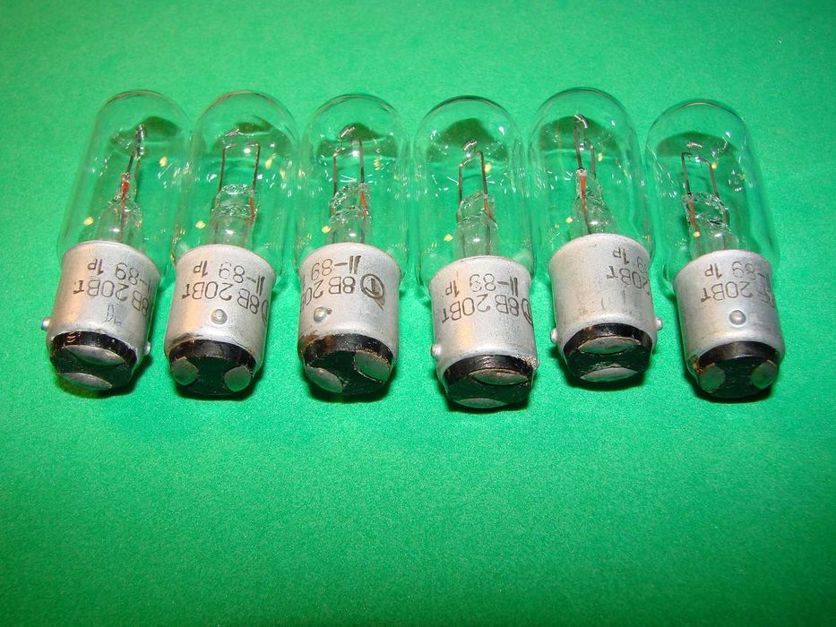 Лампа 8В 20Вт, лампочка микроскопа МБС, Биолам ЛОМО