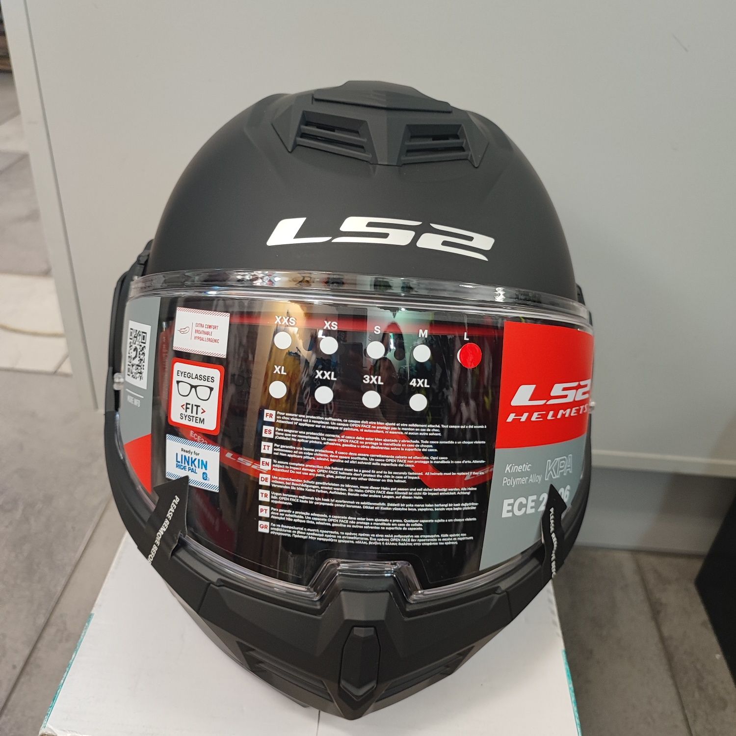 Kask motocyklowy szczękowy LS2 FF906 Advant czarny mat modułowy
