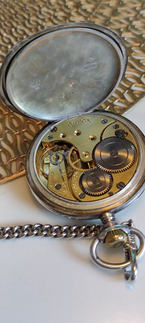 Omega  kieszonkowy zegarek vintage nakręcany prezent dla kolekcjonera
