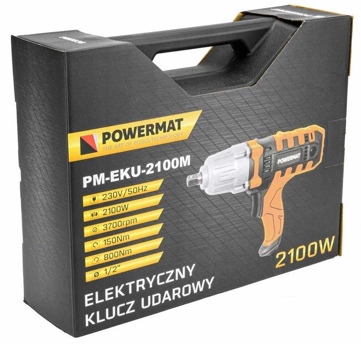 Klucz Elektryczny Do Kół Opon 2100W 800NM 1/2'' Nasadki - NOWY