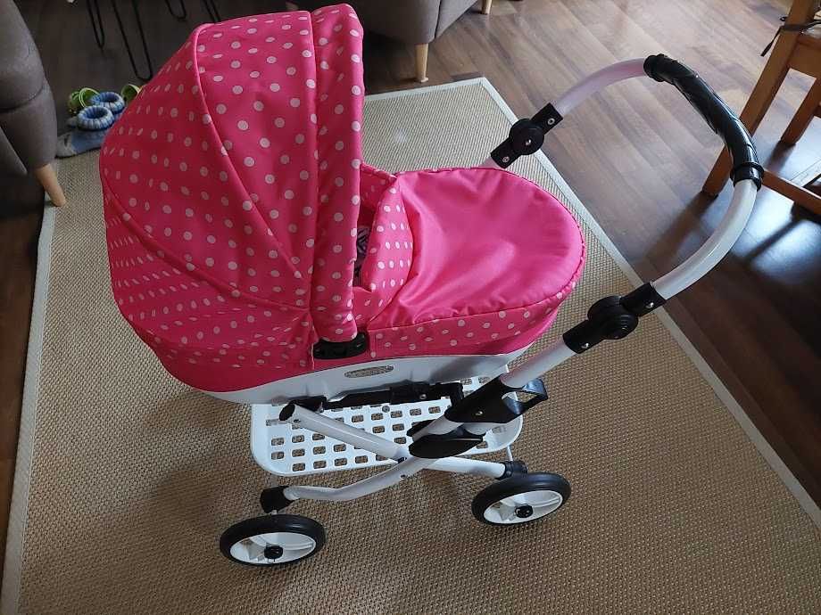 Wózek dla lalki, głęboki wys. uchwytu max. 66 cm,
