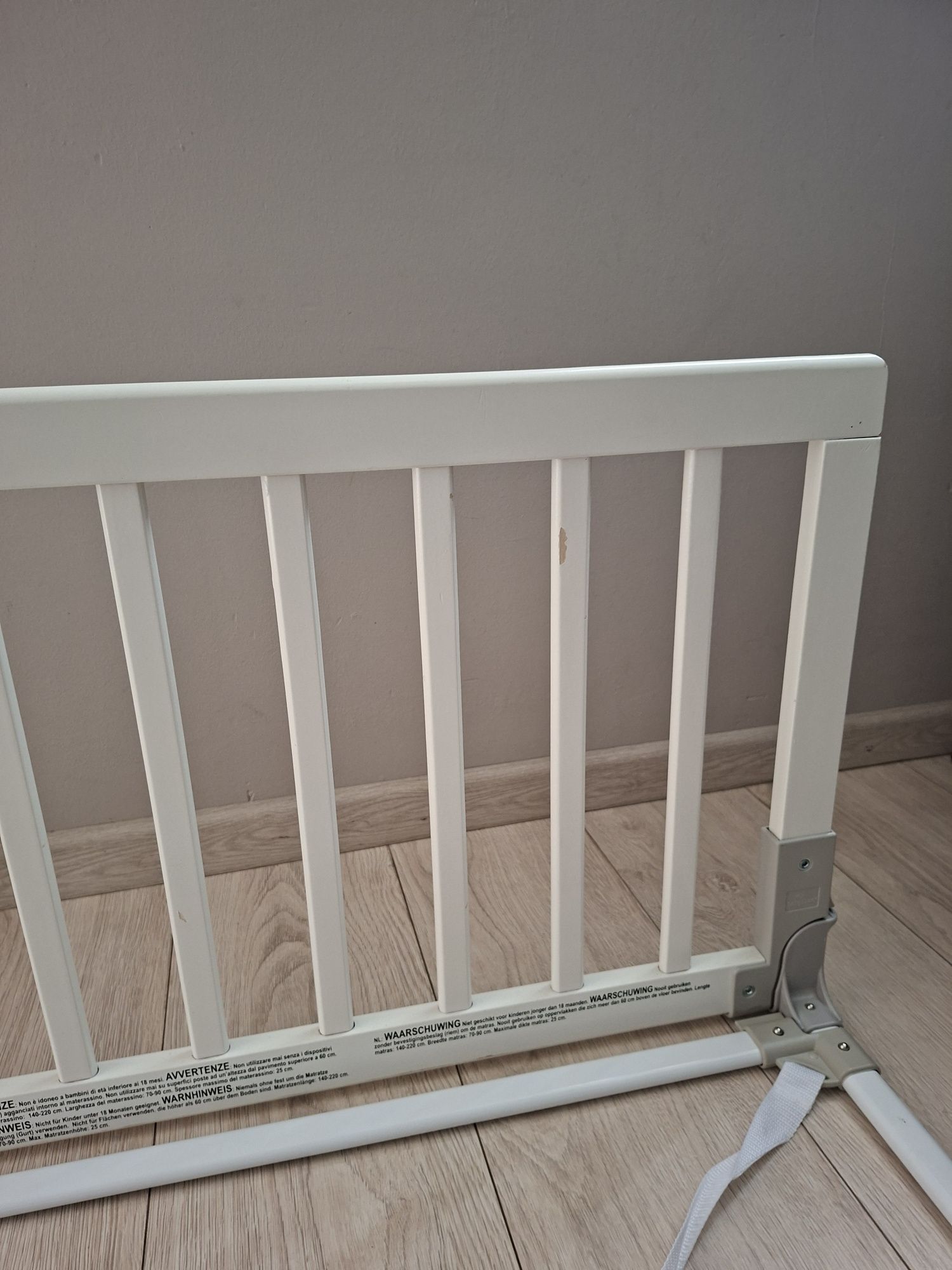 Barierka do łóżka Baby Dan biala zdejmowana