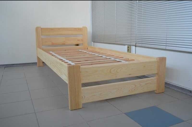 Кровать деревянная односпальная. Массив дерева. Одесса склад