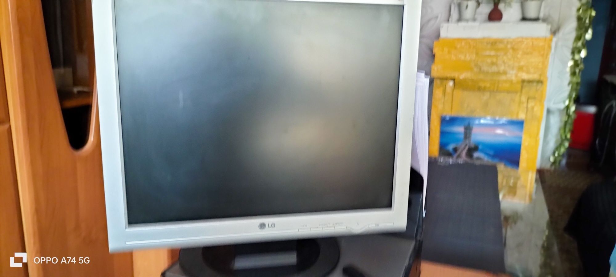 Komputer monitor klawiatura myszka
