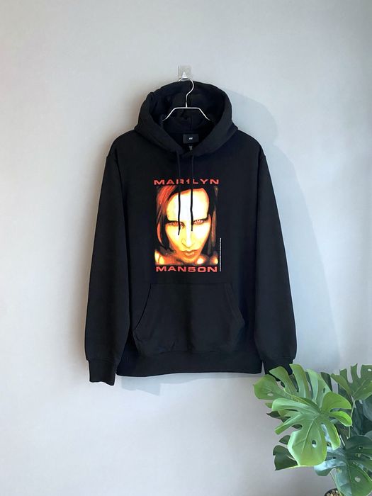 H&M Marlyn Manson чоловіча кофта на флісі, чоловіче худі на флісі р. М