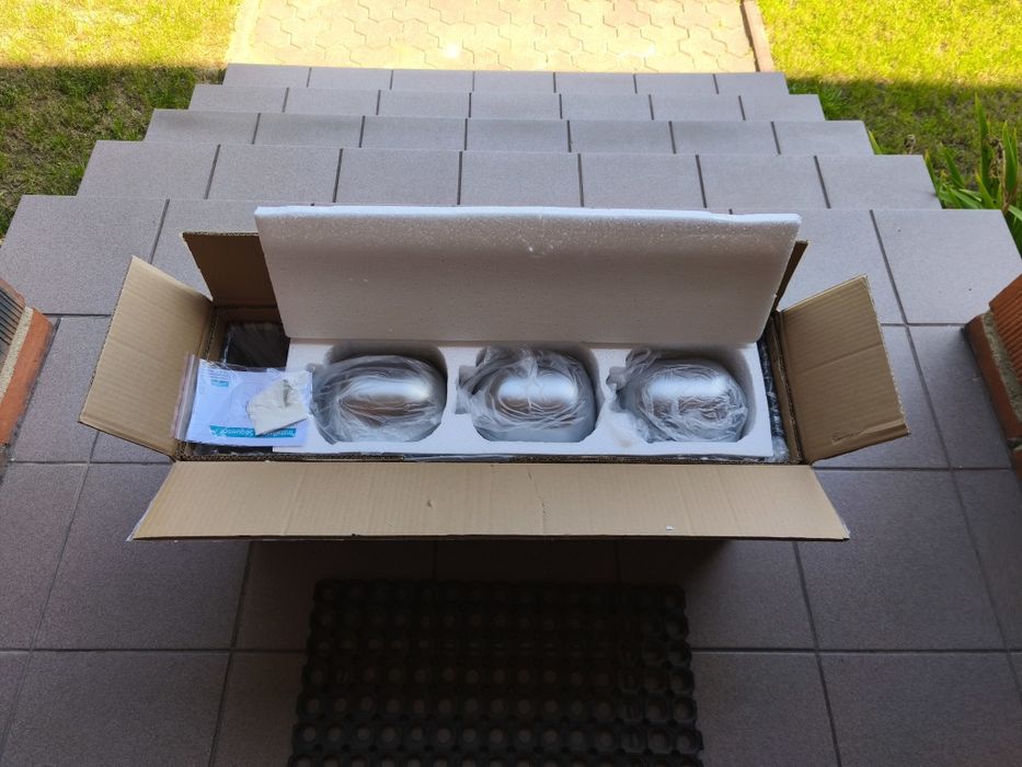Lampa Sufitowa Wisząca Do Salonu Jadalni 3 Szklane Klosze