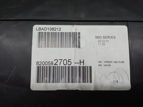 Quadrante / painel de instrumentos RENAULT Clio III (BR0/1, CR0/1)