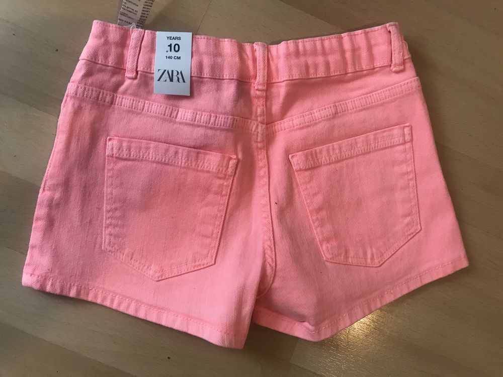 ZARA szorty dziewczęce różowe 140 NOWE