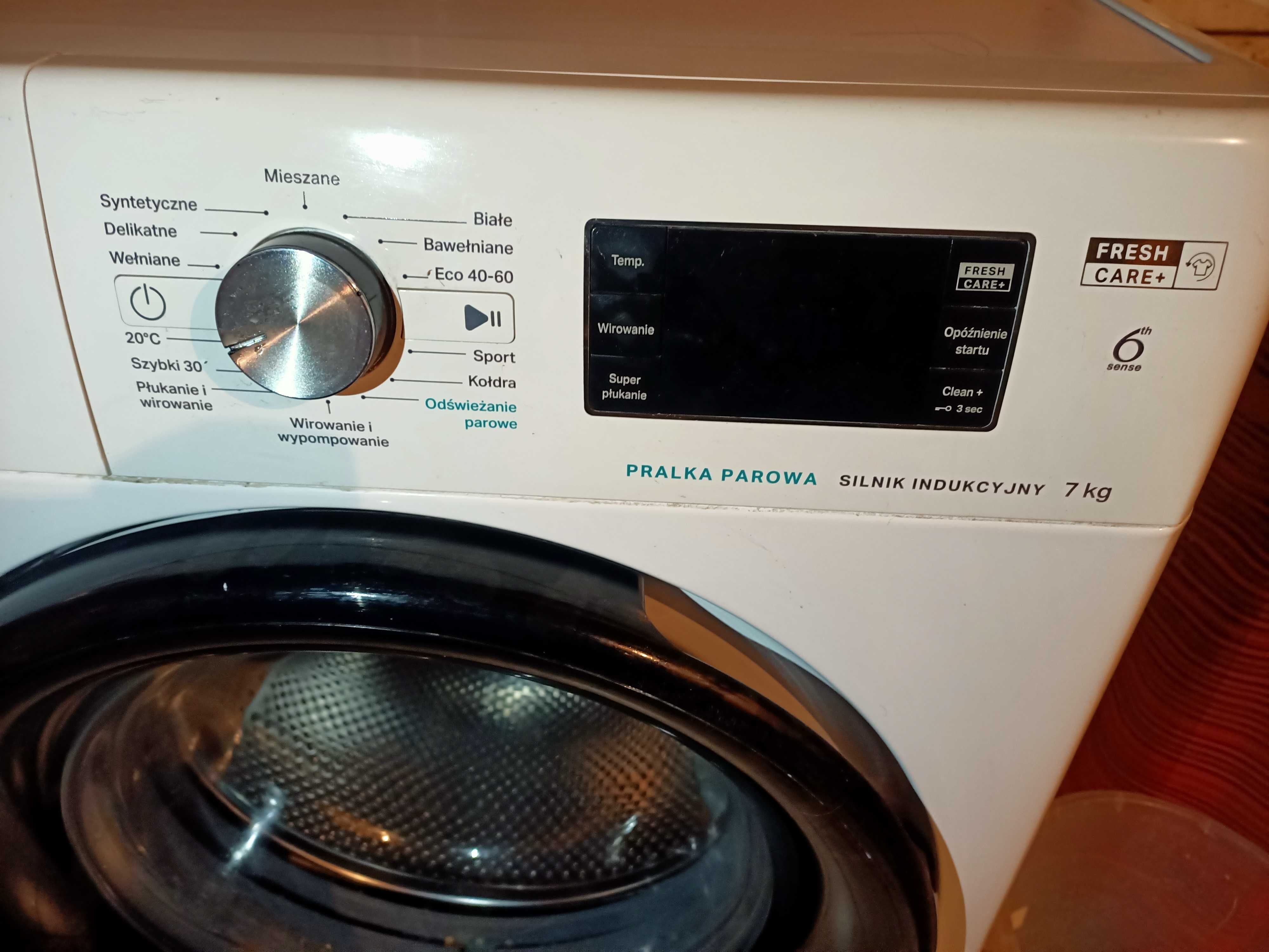 Pralka Whirpool 7KG Silnik Indukcyjny Parowa Freshcare+