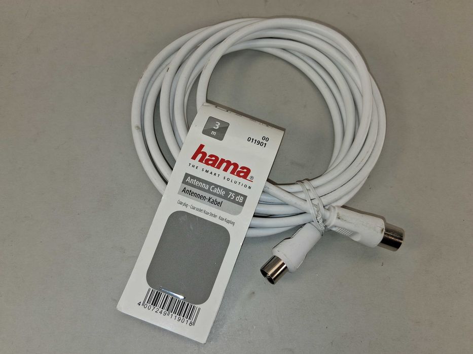 N012 Kabel Antenowy TV Hama 75 dB 3 m