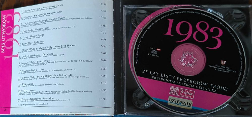 25 lat listy przebojów Trójki  (24CD)