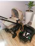 wózek  kinderkraft newly 3w1 wielofunkcyjny beż